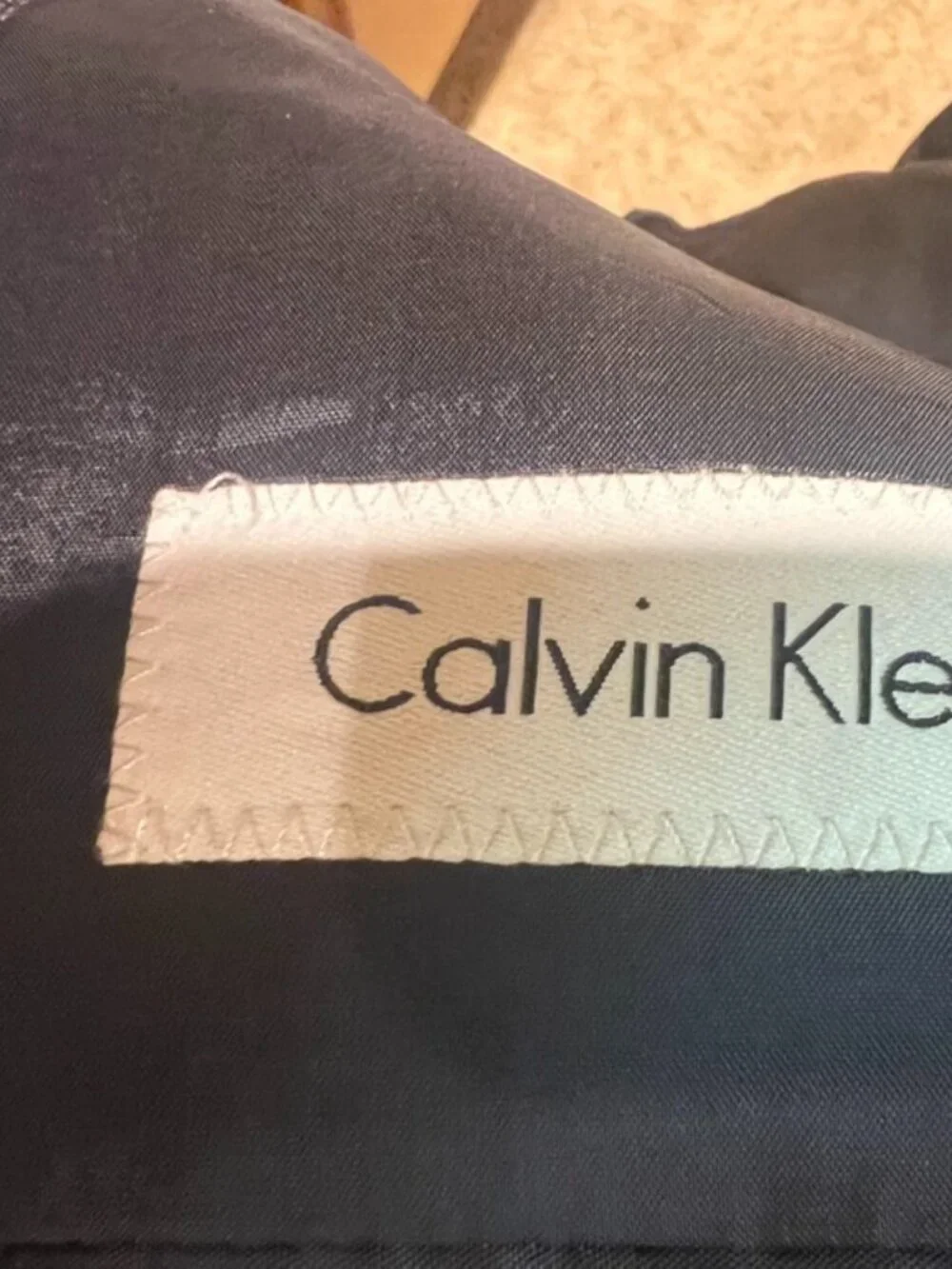 Calvin Klein Men's Sport Coat, 41 R, BEAUTIFUL BLUE BIRDSEYE, 100% Wool